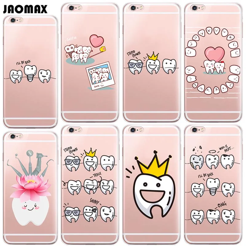 Cute Cartoon Dentist Dental Crowned Tooth Phone Case For iPhone Xr Xs MaxX 6s Plus 5 5S SE 7 8 Plus Transparent TPU Cell Cover
Cute Cartoon Dentist Dental Crowned Tooth Phone Case For iPhone Xr Xs MaxX 6s Plus 5 5S SE 7 8 Plus Transparent TPU Cell Cover