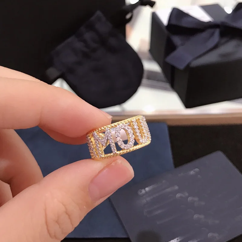 UMGODLY Luxury Brand AMOUR Rings Fashion Gold Color Ring Zircon CZ Women Party Jewelry Gift
UMGODLY Luxury Brand AMOUR Rings Fashion Gold Color Ring Zircon CZ Women Party Jewelry Gift