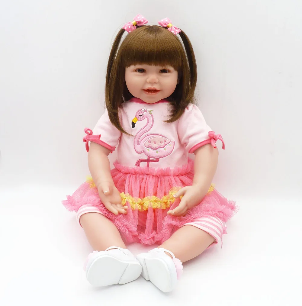 New arrival 61 cm Silicone reborn doll 24 inch Lifelike Toddler Baby Girl Doll Reborn babies real vinyl dolls for kids Juguetes
New arrival 61 cm Silicone reborn doll 24 inch Lifelike Toddler Baby Girl Doll Reborn babies real vinyl dolls for kids Juguetes