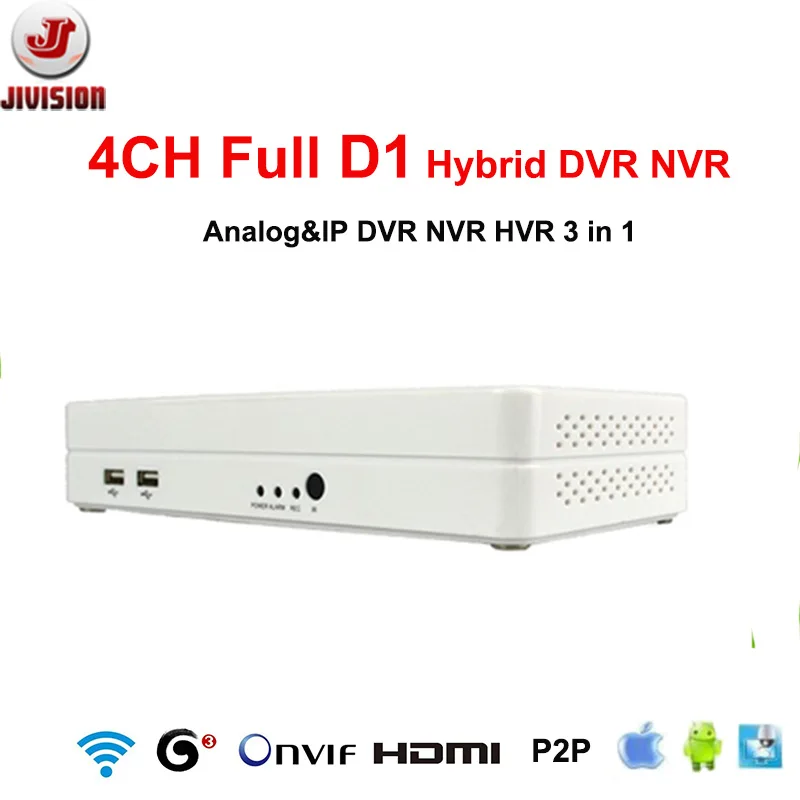 ONVIF 4CH DVR Мини Hybrid NVR HVR HDMI 1080 P Full D1 960 h p2p облако h.264 сетевой видеорегистратор 4 канала