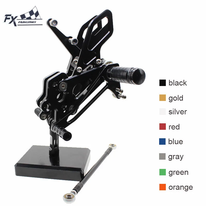 CNC Adjustable Aluminum Motorcycle Rest Set Footrest Foot Pegs Footpegs Rearset For Kawasaki ZX10R ZX 10R 2004 2005
CNC Adjustable Aluminum Motorcycle Rest Set Footrest Foot Pegs Footpegs Rearset For Kawasaki ZX10R ZX 10R 2004 2005