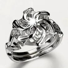Simple Fashion Jewelry 10kt White Gold Fill Women Wedding Engagement Band Ring For Lover GIft Simple Fashion Jewelry 10kt White Gold Fill Women Wedding Engagement Band Ring For Lover GIft