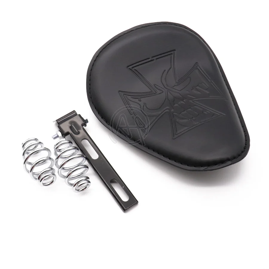 Motorcycle Black Retro Pu Leather Solo Seat + Black Spring Bracket Mounting Kit Universal Fit for Harley Custom Cafe Racer
Motorcycle Black Retro Pu Leather Solo Seat + Black Spring Bracket Mounting Kit Universal Fit for Harley Custom Cafe Racer