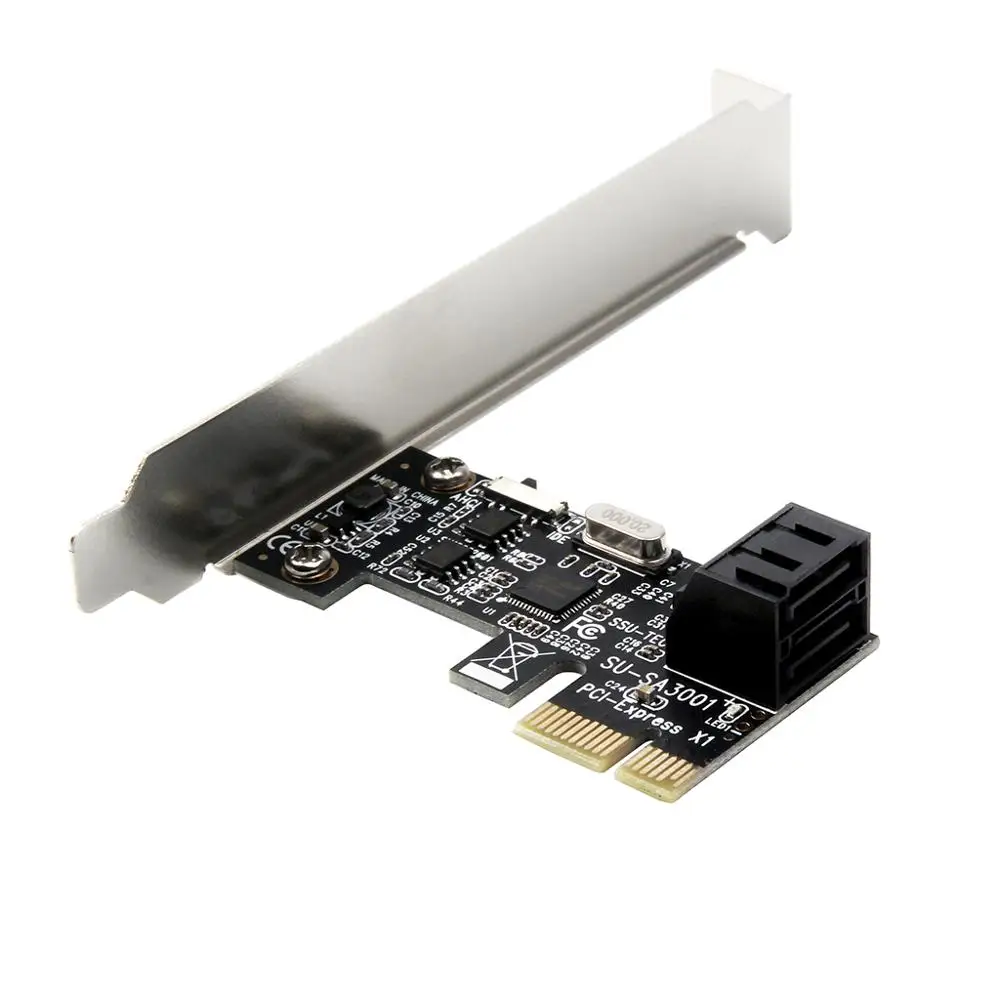 L 6Gbps 2 Port Add On Cards PCIE/PCI-E/PCI Express SATA 3 Controller PCIE to SATA 3.0 Expansion Card Adapter Converter
L 6Gbps 2 Port Add On Cards PCIE/PCI-E/PCI Express SATA 3 Controller PCIE to SATA 3.0 Expansion Card Adapter Converter