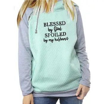 2018 New Fashion BLESSED By God SPOILED By My Husband Print Kawaii Hoodies Women Sweatshirts Femmes Youth Pattern Funny Street
2018 New Fashion BLESSED By God SPOILED By My Husband Print Kawaii Hoodies Women Sweatshirts Femmes Youth Pattern Funny Street