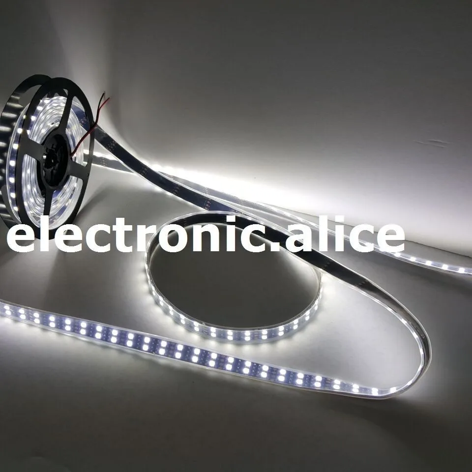 

Double Row 600leds 5M 5050 120LEDs/M cool white Flexible Strip Light DC12V IP67 Cool white 6000K -6500K 3000-3500K