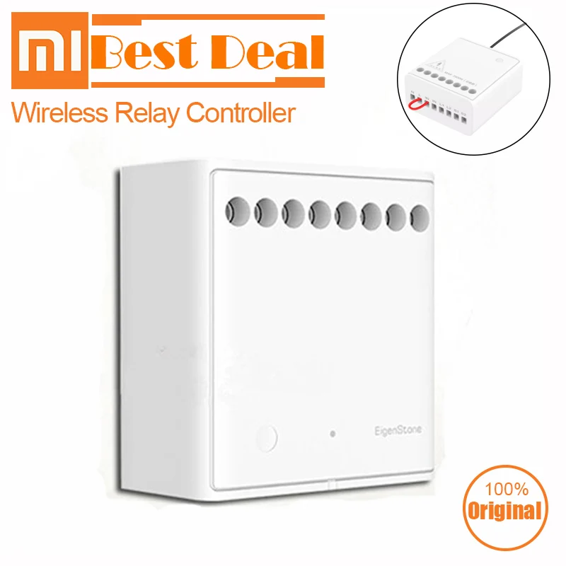 Original Xiaomi Aqara Wireless Relay Controller Two-way control module 2 channels Work For Mijia APP and Home kit
Original Xiaomi Aqara Wireless Relay Controller Two-way control module 2 channels Work For Mijia APP and Home kit