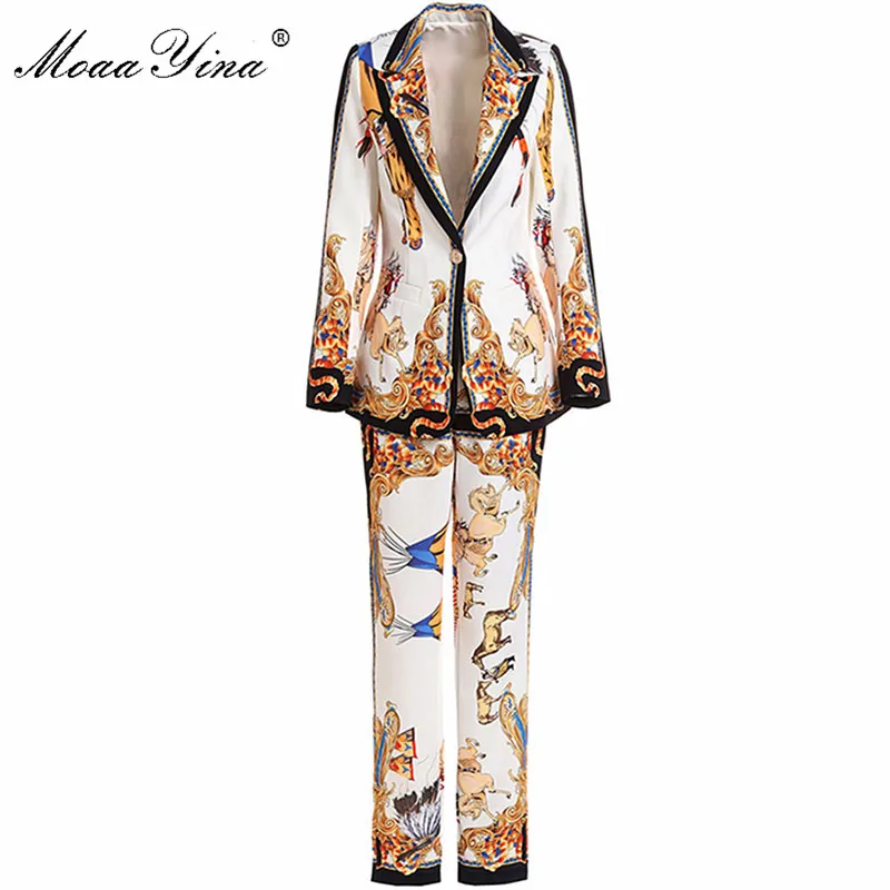 MoaaYina Fashion Designer Runway Set Spring Women Long sleeve Character Career Retro Suit Coat+3/4 Pencil pants Two-piece suit
MoaaYina Fashion Designer Runway Set Spring Women Long sleeve Character Career Retro Suit Coat+3/4 Pencil pants Two-piece suit