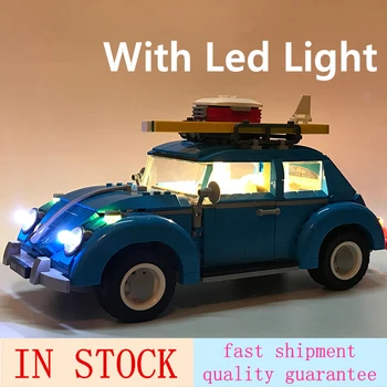 21003 1193Pcs Creator Series City Car Beetle model Building Blocks With Led Light 10252 Blue Technic children toy Christmas gift
21003 1193Pcs Creator Series City Car Beetle model Building Blocks With Led Light 10252 Blue Technic children toy Christmas gift
