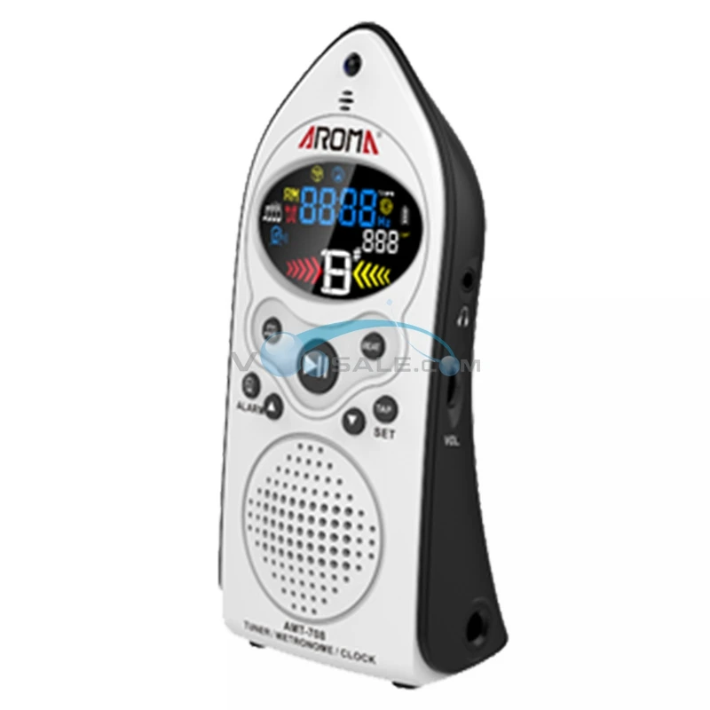 Aroma AM-708 Tuner Metronome Big Screen With Orange Backlight Work Distance Within 5 Meters Tap Function Tuning For Chromatic
Aroma AM-708 Tuner Metronome Big Screen With Orange Backlight Work Distance Within 5 Meters Tap Function Tuning For Chromatic