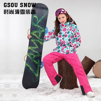 Gsou snow wave point, double Snowboard suit, windproof, waterproof, thickening, warmth, Korea
Gsou snow wave point, double Snowboard suit, windproof, waterproof, thickening, warmth, Korea