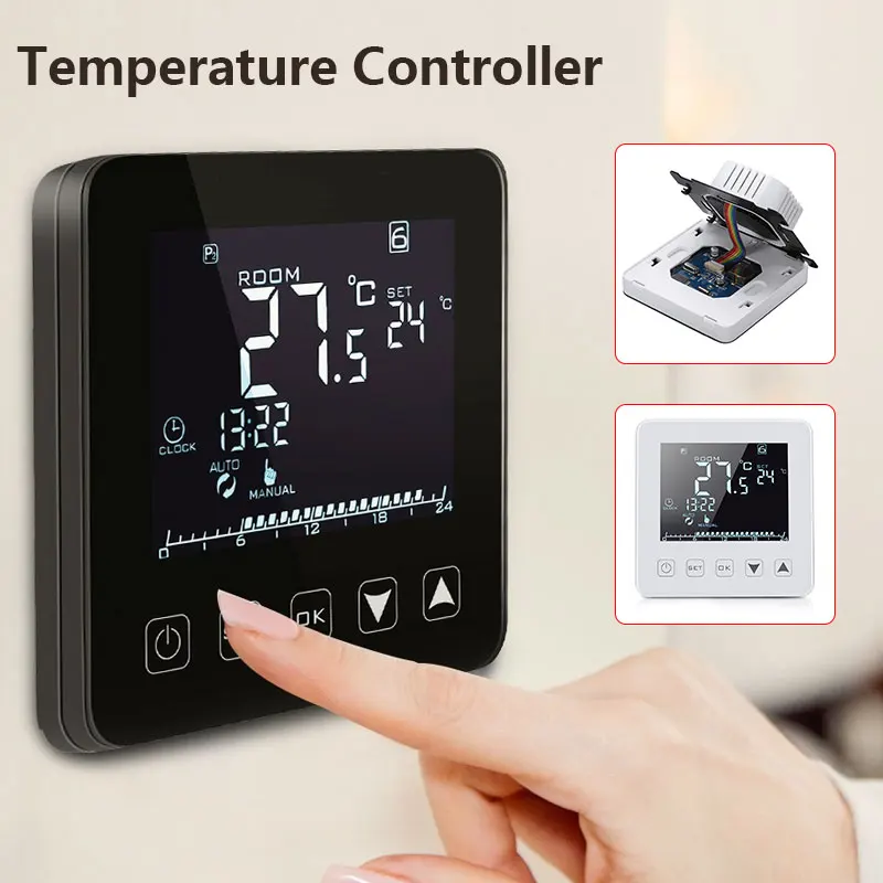NEW Smart Thermostat Smart Thermostat Electric Heating Week Programmable 16A HY08WE Intelligent Temperature Controller Durable
NEW Smart Thermostat Smart Thermostat Electric Heating Week Programmable 16A HY08WE Intelligent Temperature Controller Durable