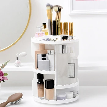 360-Degree Rotating Makeup Organizer, Adjustable Multi-Function Cosmetic Storage Unit, Fits Different Types Of Cosmetics And A
360-Degree Rotating Makeup Organizer, Adjustable Multi-Function Cosmetic Storage Unit, Fits Different Types Of Cosmetics And A