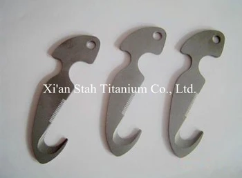 Titanium Ti alloy Diving Knife Line Cutter Dive Knives rustproof anti-corrosion 180g/pc
Titanium Ti alloy Diving Knife Line Cutter Dive Knives rustproof anti-corrosion 180g/pc