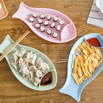 100% High Quality Brand New Durable And Environmentally Friendly 1 Candy Color Creative Fish Dumpling Plate Can Drain
100% High Quality Brand New Durable And Environmentally Friendly 1 Candy Color Creative Fish Dumpling Plate Can Drain