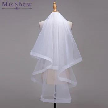 2019 New Voile de mariee Tulle White Ivory One Layer Bridal Veils Ribbon Edge Bride Accessories 1.5 M Wedding Veil With Comb
2019 New Voile de mariee Tulle White Ivory One Layer Bridal Veils Ribbon Edge Bride Accessories 1.5 M Wedding Veil With Comb