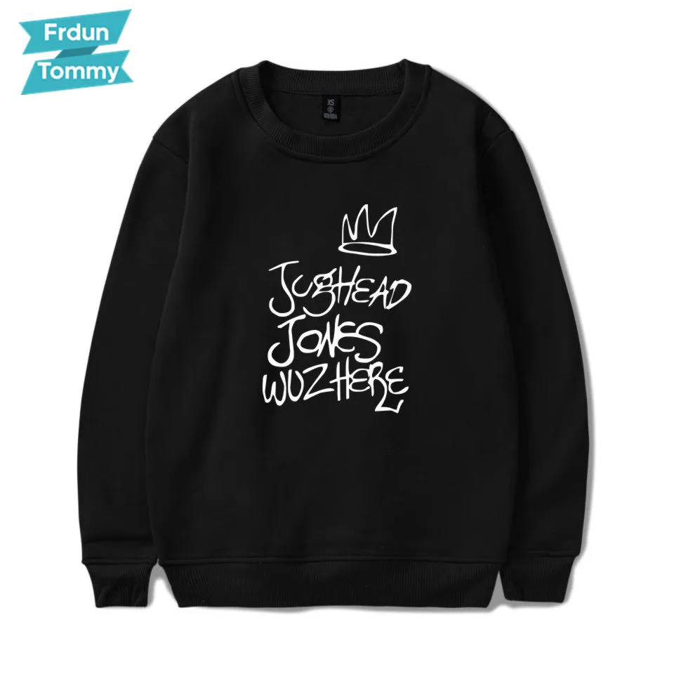 Толстовка Jughead Jones Wuz с круглым вырезом Женская/мужская толстовка капюшоном Саут