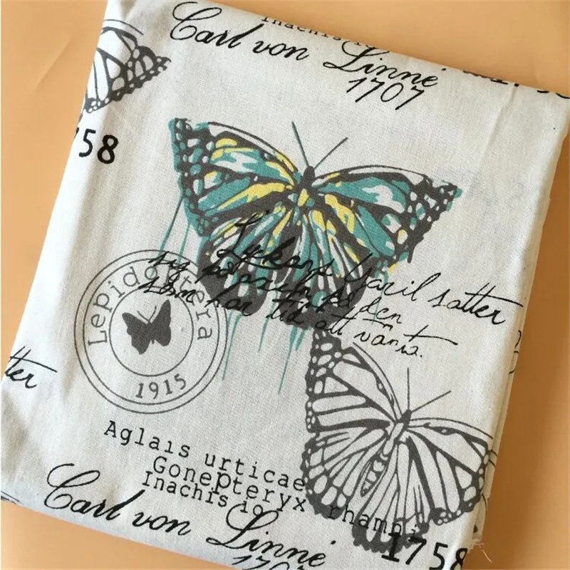 Printed Linen Cotton Fabric Patchwork Sewing Cotton Linen Fabric Butterfly Printed DIY Quilting Canvas Material For Home Textile
Printed Linen Cotton Fabric Patchwork Sewing Cotton Linen Fabric Butterfly Printed DIY Quilting Canvas Material For Home Textile