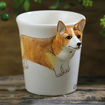 300ml cute yellow corgi dog mugs 3D creative stereo animal coffee cup hand-painted environmental ceramic cups funny mugs
300ml cute yellow corgi dog mugs 3D creative stereo animal coffee cup hand-painted environmental ceramic cups funny mugs