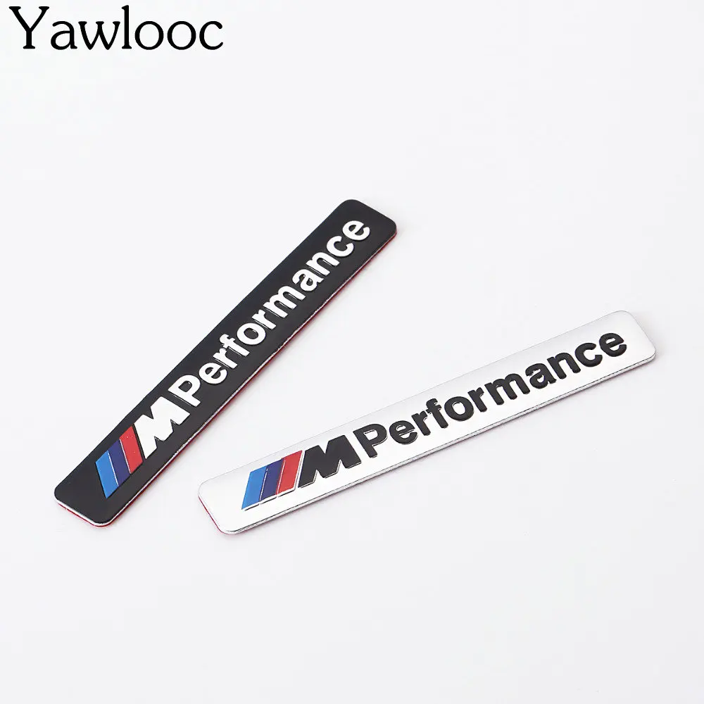 Image I M Performance Motorsport Metal Logo Car Sticker Aluminum Emblem Grill Badge for BMW E34 E36 E39 E53 E60 E90 F10 F30 M3 M5 M6