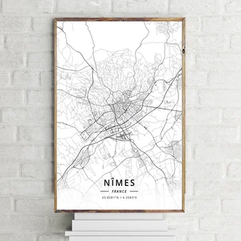 France City Map Grenoble City Map white Map Canvas Art Print Wall Pictures for Living Room No Frame
France City Map Grenoble City Map white Map Canvas Art Print Wall Pictures for Living Room No Frame