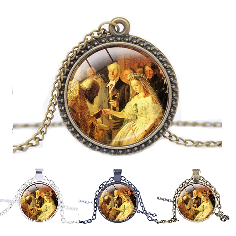 Retro Painting The Unequal Marriage necklace Vasily Vladimirovich Pukirev jewelry Vintage Fine Jewelry glass pendant
Retro Painting The Unequal Marriage necklace Vasily Vladimirovich Pukirev jewelry Vintage Fine Jewelry glass pendant