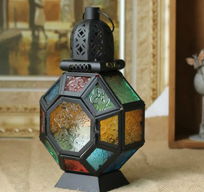European Black Style Hanging Coloured Glass Candle Holder Wedding Candlestick Hanging Lantern Home Wedding Decoration Crafts
European Black Style Hanging Coloured Glass Candle Holder Wedding Candlestick Hanging Lantern Home Wedding Decoration Crafts