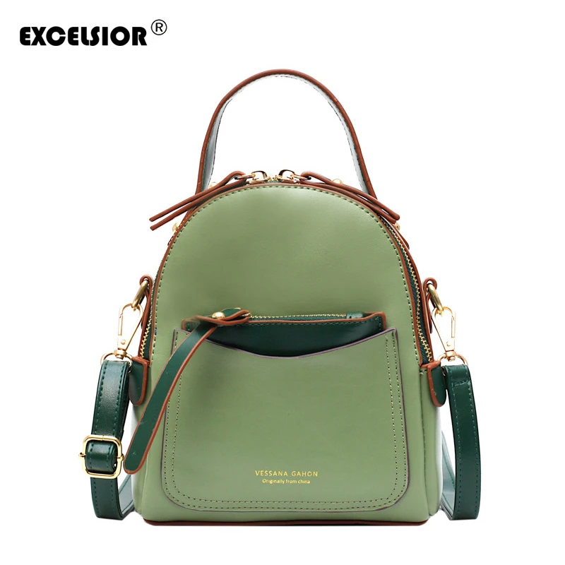 EXCELSIOR New Women's Bag PU Fashion Backpacks Mini School Bags Solid Backpack Zipper Beach Bag Designer Bags for Girl Multi Use
EXCELSIOR New Women's Bag PU Fashion Backpacks Mini School Bags Solid Backpack Zipper Beach Bag Designer Bags for Girl Multi Use