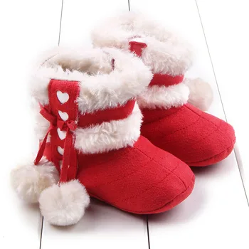 Fashion Double Balls Fleece Winter Baby Shoes Infant Snow Boots Rubber Sole Girl Boy Wool Crib Fur Booties Soft Sole bebe sapato
Fashion Double Balls Fleece Winter Baby Shoes Infant Snow Boots Rubber Sole Girl Boy Wool Crib Fur Booties Soft Sole bebe sapato