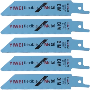 5 Pcs S522AF 100mm 4" BIM Reciprocating Sabre Saw Blades Set Flexible For Metal #Aug.26
5 Pcs S522AF 100mm 4" BIM Reciprocating Sabre Saw Blades Set Flexible For Metal #Aug.26