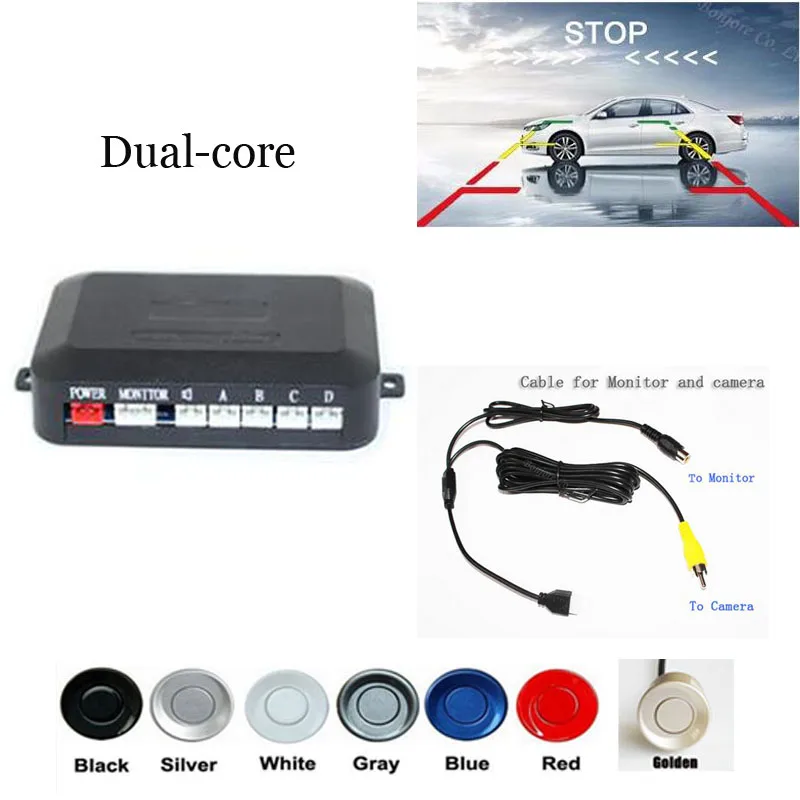 New Visible Dual Core CPU Reverse Car Video Parking Sensor Reverse Backup Assistance Radar Distance Display Alarm Show Distance
New Visible Dual Core CPU Reverse Car Video Parking Sensor Reverse Backup Assistance Radar Distance Display Alarm Show Distance
