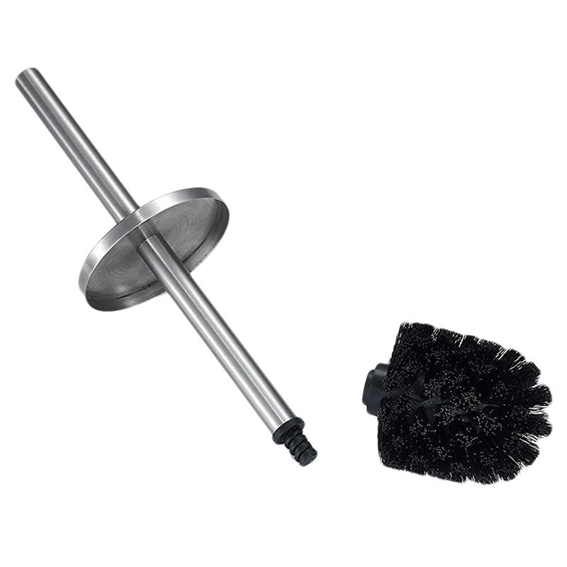 Brand-New-Toilet-Brush-for-Cleaning-Black-Color-with-Stainless-Steel-Wall-Mounted-Brush-Holder-Chromed (2)