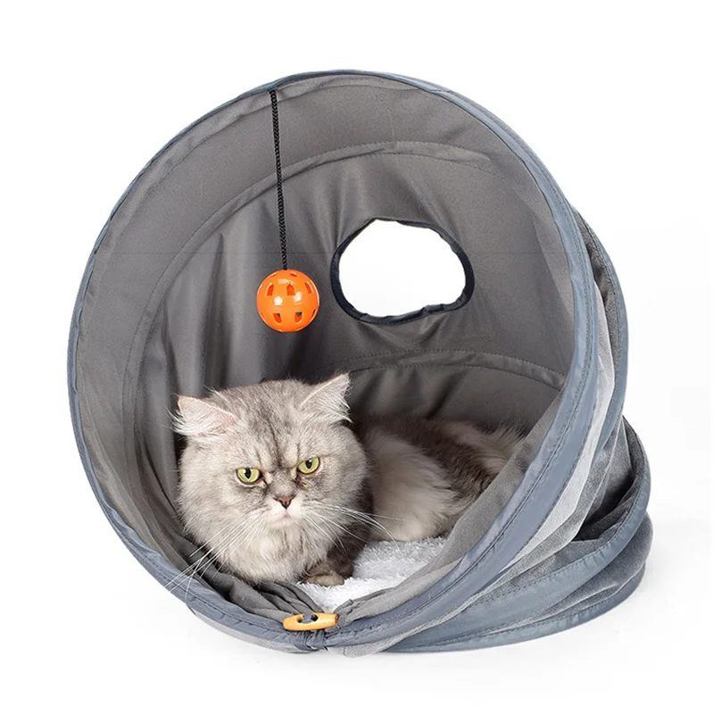 Creative Foldable Cat Tunnel Tents With Ball Play Toys Channel Collapsible Pet Warm Cat Bed House Soft Nest Kitten Toys PT0064
Creative Foldable Cat Tunnel Tents With Ball Play Toys Channel Collapsible Pet Warm Cat Bed House Soft Nest Kitten Toys PT0064