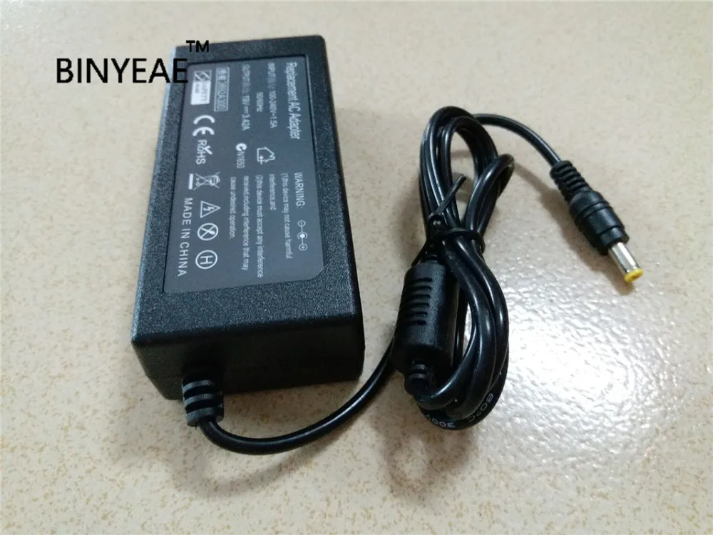 Image 19V 3.42A 65w Universal AC Adapter Battery Charger for Acer Emachines E525 E625 E627 E725 Laptop Free Shipping