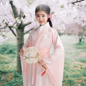 Chinese Children's fabricAncient Han Dress Elegant Princess Immortal Dress Cherry Blossom Skirt In Summer
Chinese Children's fabricAncient Han Dress Elegant Princess Immortal Dress Cherry Blossom Skirt In Summer