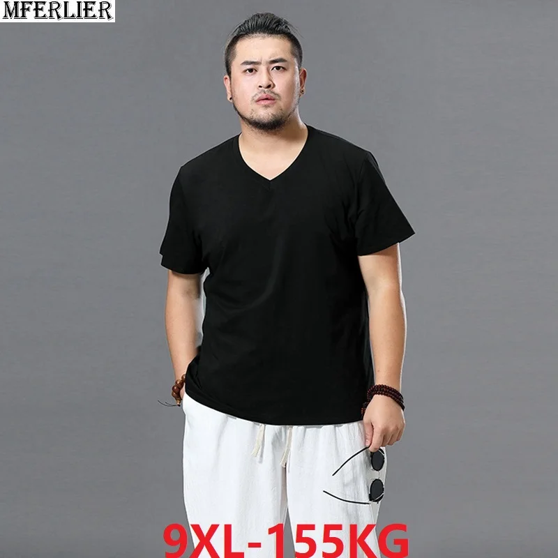 Summer Men home T-shirt v-neck cotton tops Short Sleeve t shirt plus size big oversize 7XL 8XL 9XL soft Comfortable tees loose
Summer Men home T-shirt v-neck cotton tops Short Sleeve t shirt plus size big oversize 7XL 8XL 9XL soft Comfortable tees loose