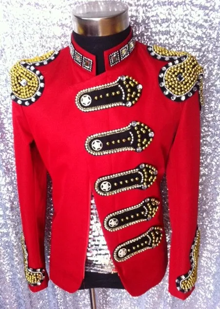 Men's Red Handmade Beads Sequined Royal Jacket Stage Show Singer Dancer Performance Coat Party Club Theme DS Costumes
Men's Red Handmade Beads Sequined Royal Jacket Stage Show Singer Dancer Performance Coat Party Club Theme DS Costumes
