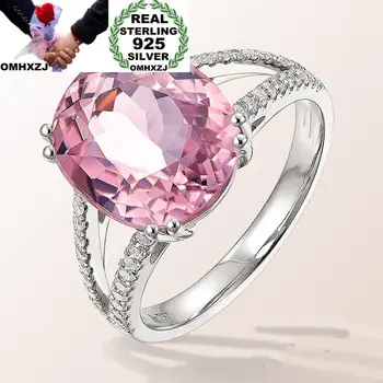 OMHXZJ Wholesale European Fashion Woman Girl Party Wedding Gift Silver Pink Oval Tourmaline 925 Sterling Silver Ring RR27
OMHXZJ Wholesale European Fashion Woman Girl Party Wedding Gift Silver Pink Oval Tourmaline 925 Sterling Silver Ring RR27