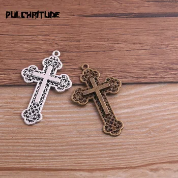 4PCS 33*54mm Metal Alloy Two Color Cross Charms Pendants for Jewelry Making DIY Handmade Craft
4PCS 33*54mm Metal Alloy Two Color Cross Charms Pendants for Jewelry Making DIY Handmade Craft