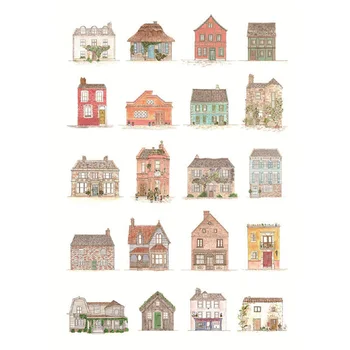 2 pcs/lot Cute Hand Paint House Cosas Kawaii Uncut Stickers Scrapbooking Stationery Washi Tape Set School Supplies
2 pcs/lot Cute Hand Paint House Cosas Kawaii Uncut Stickers Scrapbooking Stationery Washi Tape Set School Supplies