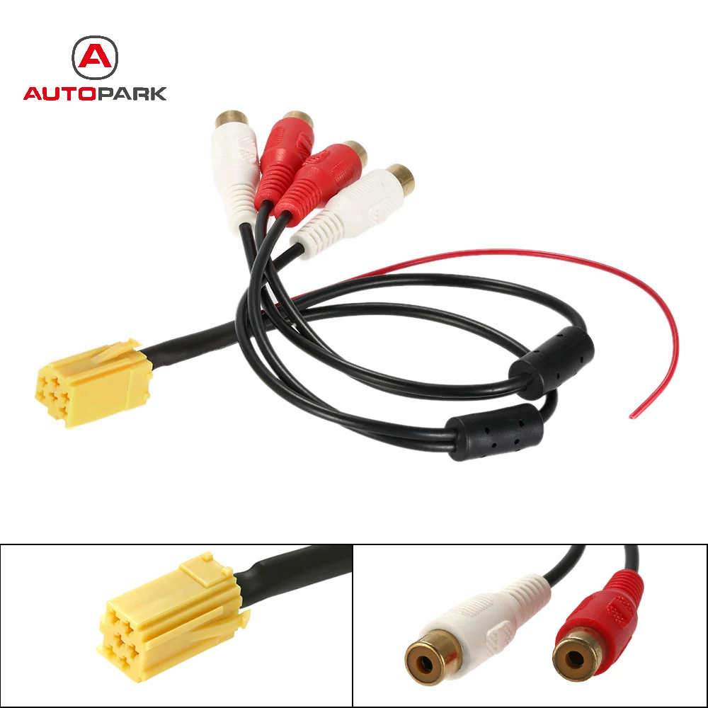 KKmoon Mini 6 Pin ISO Adapters Aux Line Out 4 Chinch Kabel 4 RCA Plugs for VW Seat Skoda VDO Audi Ford
KKmoon Mini 6 Pin ISO Adapters Aux Line Out 4 Chinch Kabel 4 RCA Plugs for VW Seat Skoda VDO Audi Ford
