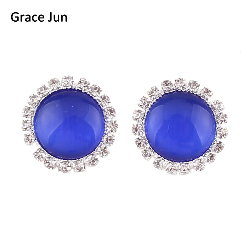 Grace Jun New Arrival Rhinestone Opal Round Shape Clip on Earrings Non Piercing for Women Luxury Fashion Ear Clip Not Allergy
Grace Jun New Arrival Rhinestone Opal Round Shape Clip on Earrings Non Piercing for Women Luxury Fashion Ear Clip Not Allergy