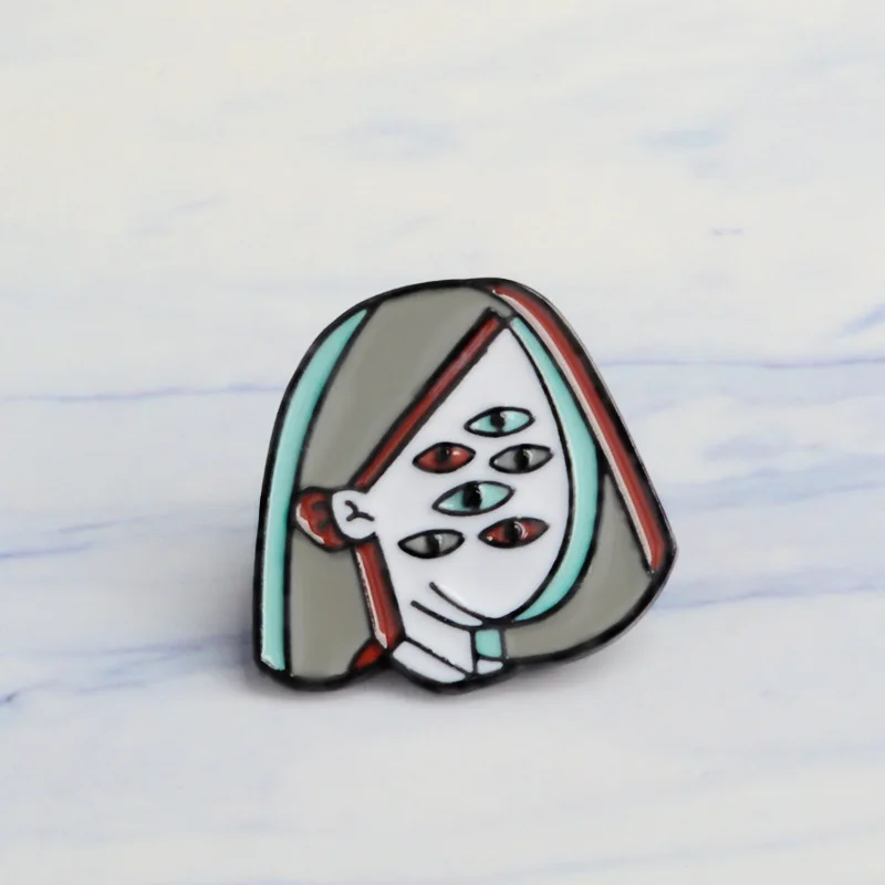 1pc Multi Eye Girl Face Brooch Exaggerated Girl Six-Eyes Enamel Pins Denim Backpack Hat For Women Jewelry Halloween Gifts Badge
1pc Multi Eye Girl Face Brooch Exaggerated Girl Six-Eyes Enamel Pins Denim Backpack Hat For Women Jewelry Halloween Gifts Badge