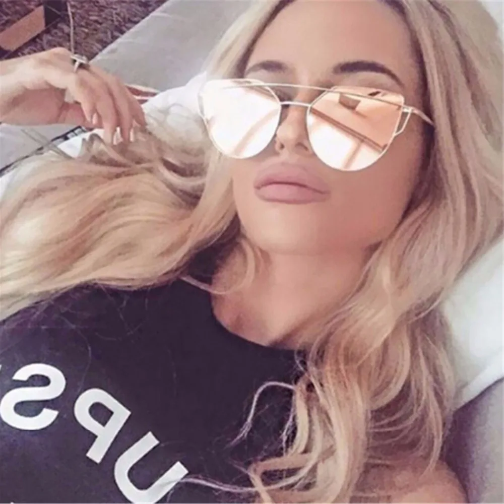 Cat Eye Vintage Sunglasses Brand Designer for Women MirrorMetal Reflective Flat Lens Sun Glasses Polarized Female Shades Luxury
Cat Eye Vintage Sunglasses Brand Designer for Women MirrorMetal Reflective Flat Lens Sun Glasses Polarized Female Shades Luxury