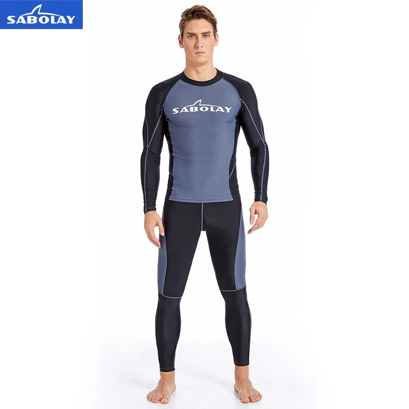 SABOLAY Men Rashguard Lycra Super Elastic Long Sleeve Surfing Diving Swim Sunscreen UV Quick dry Swimwear Protect T-shirt Pants
SABOLAY Men Rashguard Lycra Super Elastic Long Sleeve Surfing Diving Swim Sunscreen UV Quick dry Swimwear Protect T-shirt Pants