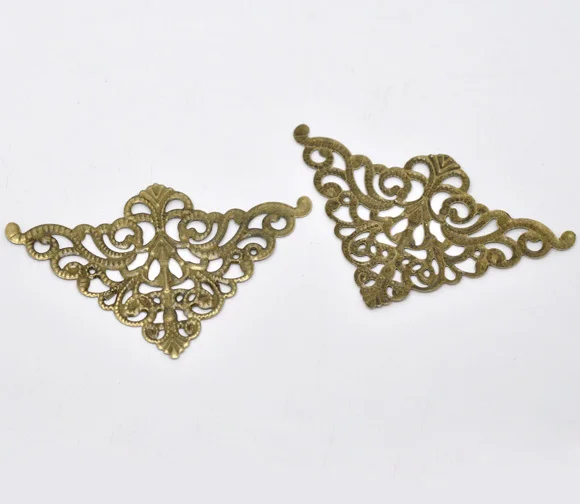 wholesale Free shipping-50 Bronze Tone Filigree Triangle Wraps Jewelry FindingsConnectors7.5cm x 4.8cm
wholesale Free shipping-50 Bronze Tone Filigree Triangle Wraps Jewelry FindingsConnectors7.5cm x 4.8cm