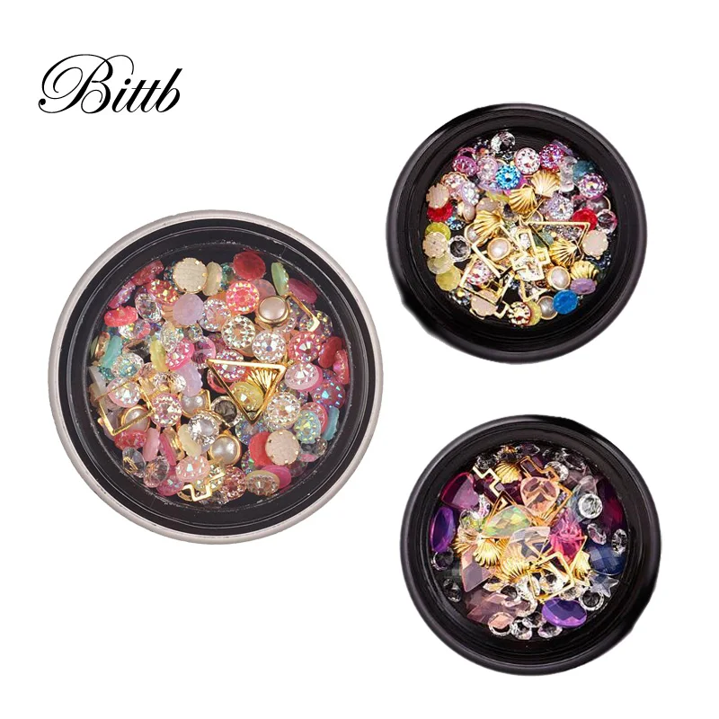 Bittb Nail Art Decoration Charm Gem Micro Beads Rhinestone Hollow Metal Geometry Rivet Mixed Shiny Diamond 3D DIY Accessories
Bittb Nail Art Decoration Charm Gem Micro Beads Rhinestone Hollow Metal Geometry Rivet Mixed Shiny Diamond 3D DIY Accessories