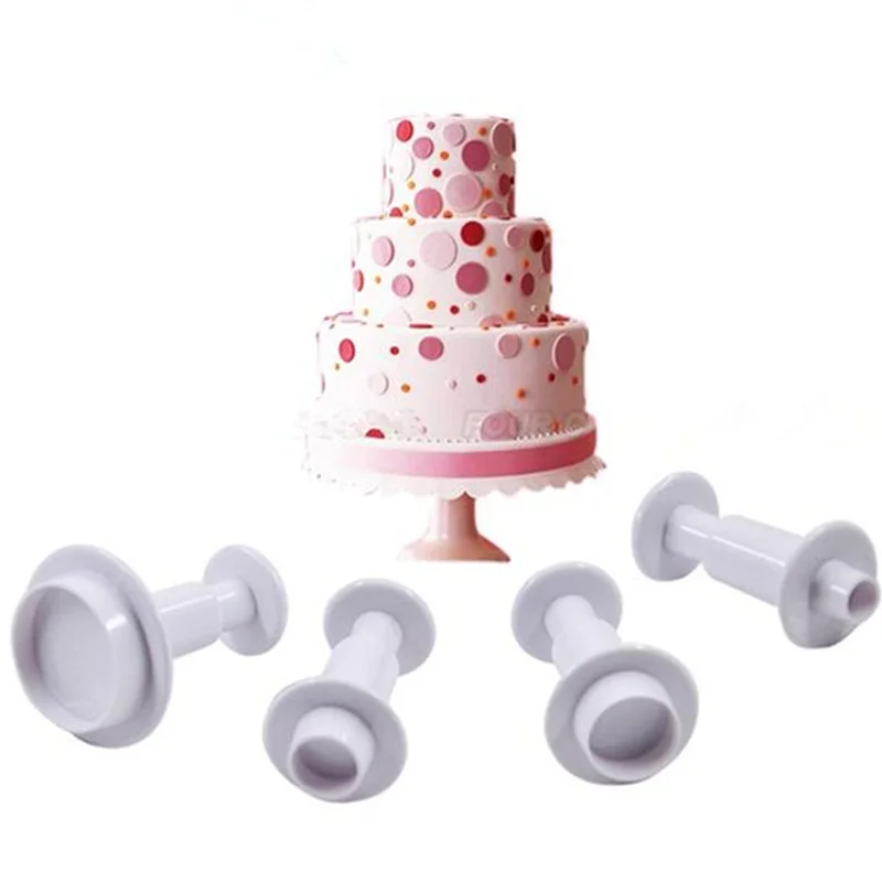 DIY 3D Round Plastic Fondant Plunger Cutters Fondant Cake Decorating Tools Cake Mold Cookie Cutter Cupcake Decoration Set
DIY 3D Round Plastic Fondant Plunger Cutters Fondant Cake Decorating Tools Cake Mold Cookie Cutter Cupcake Decoration Set