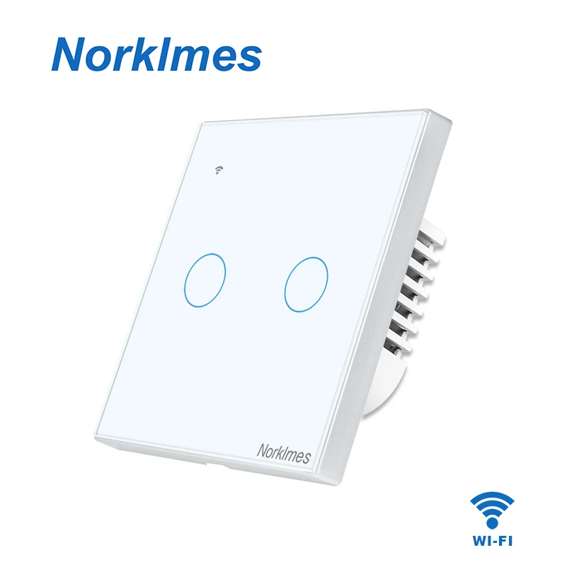 EU UK 2 Gang 1 2 Way Wifi Wall Switch Wireless Remote Light Relay App Touch Control Wifi Smart Switch Work with Alexa
EU UK 2 Gang 1 2 Way Wifi Wall Switch Wireless Remote Light Relay App Touch Control Wifi Smart Switch Work with Alexa