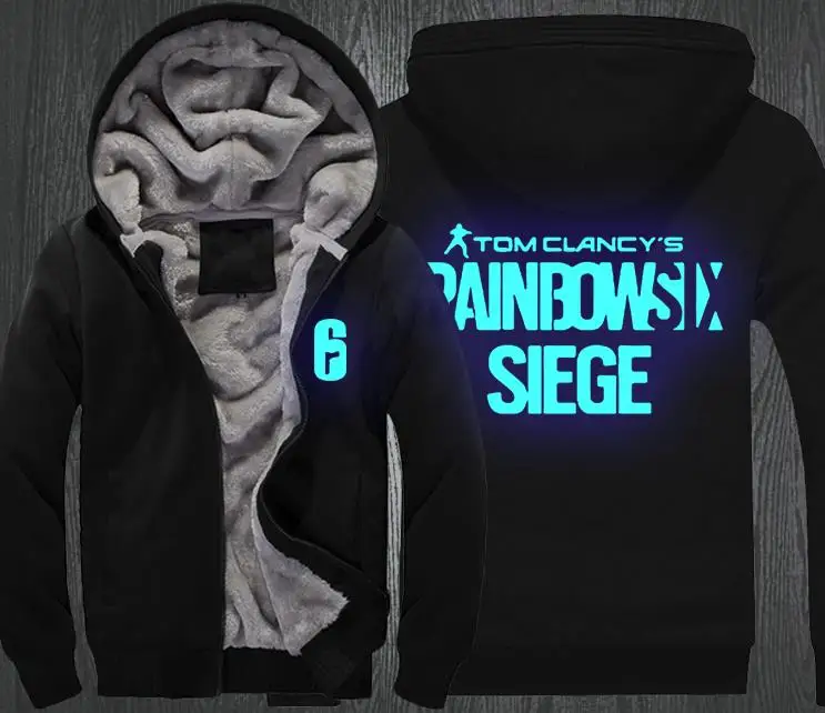 Tom Clancy's Rainbow Six Siege Hoodie Men's Winter Casual Super Warm Thicken Fleece Zip Up Sweatshirt Coat USA EU Size S-3XL
Tom Clancy's Rainbow Six Siege Hoodie Men's Winter Casual Super Warm Thicken Fleece Zip Up Sweatshirt Coat USA EU Size S-3XL